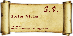 Steier Vivien névjegykártya